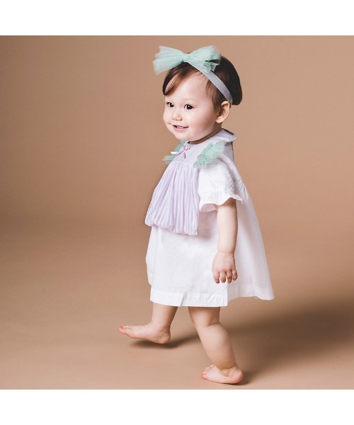 niva（ニヴァ）の「【niva/ニヴァ】Tulle hair band（ヘアバンド・キッズ・ピンク/グリーン・FREE）」の3枚目の写真