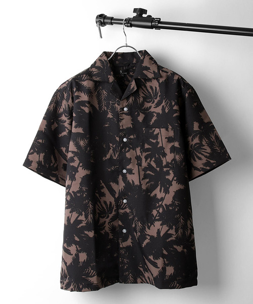 ZIP FIVE（ジップファイブ）の「【ZIP FIVE】ポリシャンブレーワイドオープンカラーシャツ / 半袖 開襟シャツ リラックス（シャツ/ブラウス・メンズ・ライトグレー/ダークブラウン/ネイビー/ピンク/グリーン系その他/キャメル/ベージュ系その他2/ブラック/ベージュ/カーキ/ベージュ系その他/ブルー系その他/チャコール/ベージュ系その他3/ブラック系/ブラック系1/グレー系/ワイン系/ブルー/ダークグリーン・LARGE/SMALL/MEDIUM/X-LARGE）」の7枚目の写真