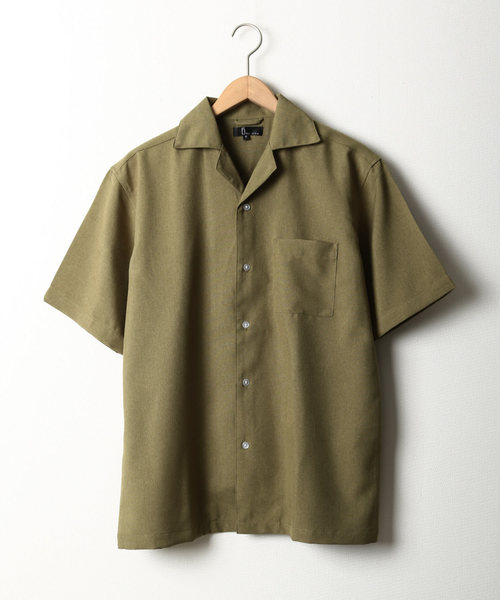 ZIP FIVE（ジップファイブ）の「【ZIP FIVE】ポリシャンブレーワイドオープンカラーシャツ / 半袖 開襟シャツ リラックス（シャツ/ブラウス・メンズ・ライトグレー/ダークブラウン/ネイビー/ピンク/グリーン系その他/キャメル/ベージュ系その他2/ブラック/ベージュ/カーキ/ベージュ系その他/ブルー系その他/チャコール/ベージュ系その他3/ブラック系/ブラック系1/グレー系/ワイン系/ブルー/ダークグリーン・LARGE/SMALL/MEDIUM/X-LARGE）」の13枚目の写真