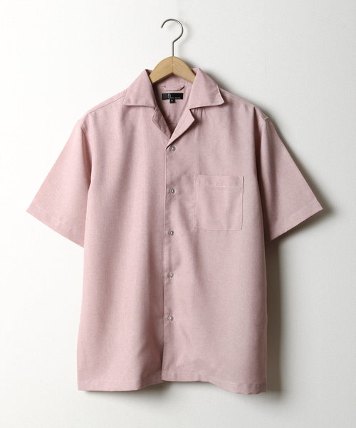 ZIP FIVE（ジップファイブ）の「【ZIP FIVE】ポリシャンブレーワイドオープンカラーシャツ / 半袖 開襟シャツ リラックス（シャツ/ブラウス・メンズ・ライトグレー/ダークブラウン/ネイビー/ピンク/グリーン系その他/キャメル/ベージュ系その他2/ブラック/ベージュ/カーキ/ベージュ系その他/ブルー系その他/チャコール/ベージュ系その他3/ブラック系/ブラック系1/グレー系/ワイン系/ブルー/ダークグリーン・LARGE/SMALL/MEDIUM/X-LARGE）」の19枚目の写真