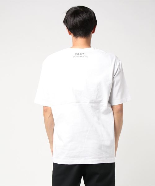 Calvin Klein Jeans（カルヴァンクラインジーンズ）の「EST 1978 アイコン エンブロイダリー クルーネック T シャツ（Tシャツ/カットソー・メンズ・ブラック・S/XL/L/M）」の3枚目の写真