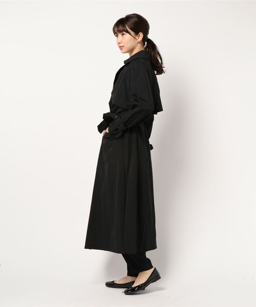 IENA（イエナ）の「MIRKO BERTOLA OVERSIZED トレンチコート◆（トレンチコート・レディース・ブラック/キャメル・FREE）」の3枚目の写真