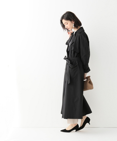 IENA（イエナ）の「MIRKO BERTOLA OVERSIZED トレンチコート◆（トレンチコート・レディース・ブラック/キャメル・FREE）」の8枚目の写真