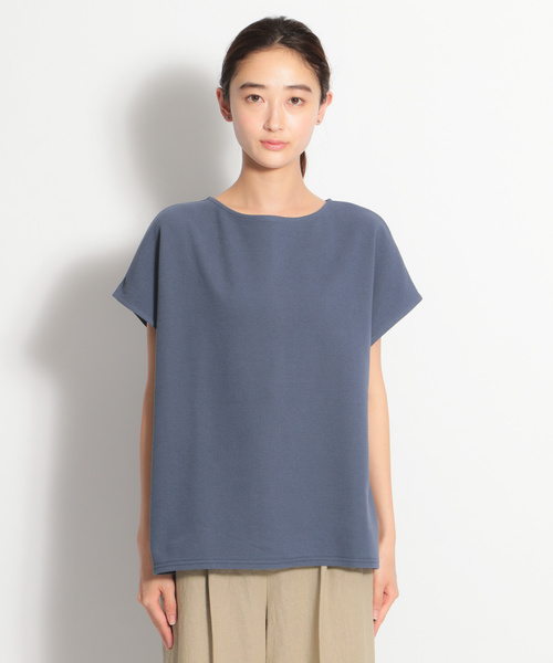 niko and...（ニコアンド）の「機能付きフレンチスリーブプルオーバー（Tシャツ/カットソー・レディース・ホワイト/ブラック/ブルー/カーキ・MEDIUM/LARGE）」の7枚目の写真