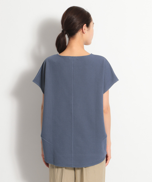 niko and...（ニコアンド）の「機能付きフレンチスリーブプルオーバー（Tシャツ/カットソー・レディース・ホワイト/ブラック/ブルー/カーキ・MEDIUM/LARGE）」の9枚目の写真