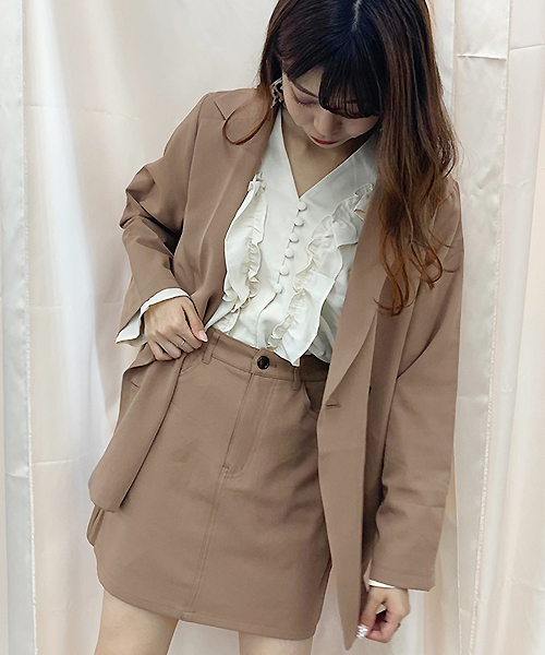 Apres テーラードジャケット Zozotown限定アイテム Jour アプレジュール のファッション セットアップテーラードジャケット