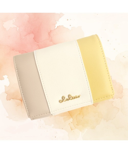 Clelia(クレリア)の「トリコロールカラー二つ折り財布(財布・レディース・ブルー系その他/ブルー系その他2/ピンク系その他/桜/パープル系その他/ふじ色系/グレー/オリーブ/ブラウン系その他/グリーン系その他/ブラウン系その他3/ブルー系その他3/グリーン×ピンク/ブラウン系その他2/ブルー系その他4/イエロー×グリーン/ピンク系その他2/ワインレッド/レッド系その他/イエロー系その他/グリーン系その他2/B/F/A/C/D/E・ONE SIZE)」の22枚目の写真