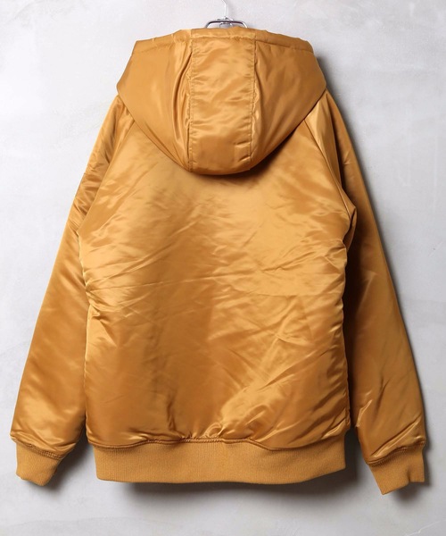 Champion（チャンピオン）の「【CHAMPION/チャンピオン】フーデッドブルゾン　Ｃ３－Ｑ６０５　保温性　『Thermo Lite』　フード中綿ジャケット　星条旗（ブルゾン・メンズ・ブラック/ベージュ/パープル・MEDIUM/LARGE/X-LARGE）」の22枚目の写真