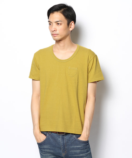 SHIPS（シップス）の「ENTRY SG: 『ROSARIO』 Uネック ポケットTシャツ（Tシャツ/カットソー・メンズ・オフホワイト/チャコールグレー/ダークグレー/ピンクゴールド/ライトブルー/ブラック/ピンク・MEDIUM/SMALL/LARGE/X-LARGE）」の7枚目の写真