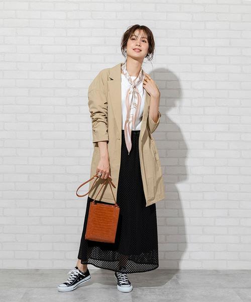 coen（コーエン）の「レースマキシスカート（スカート・レディース・ブラック/オフホワイト・SMALL/MEDIUM）」の10枚目の写真