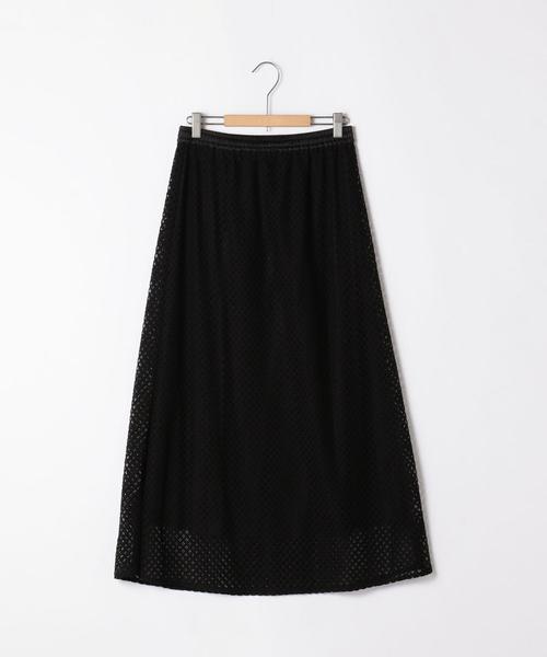 coen（コーエン）の「レースマキシスカート（スカート・レディース・ブラック/オフホワイト・SMALL/MEDIUM）」の5枚目の写真