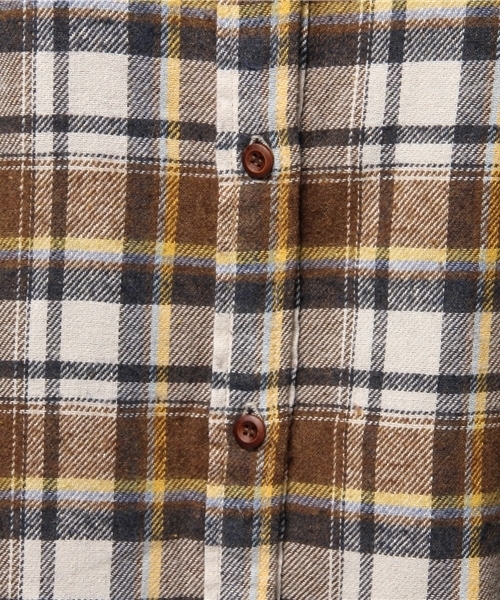 goa(ゴア)の「ケミカルバイオ加工 ネルチェックロングシャツ(ワンピース・レディース・A/B/C/D・FREE)」の7枚目の写真