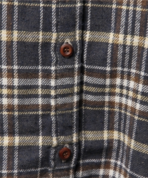 goa(ゴア)の「ケミカルバイオ加工 ネルチェックロングシャツ(ワンピース・レディース・A/B/C/D・FREE)」の8枚目の写真