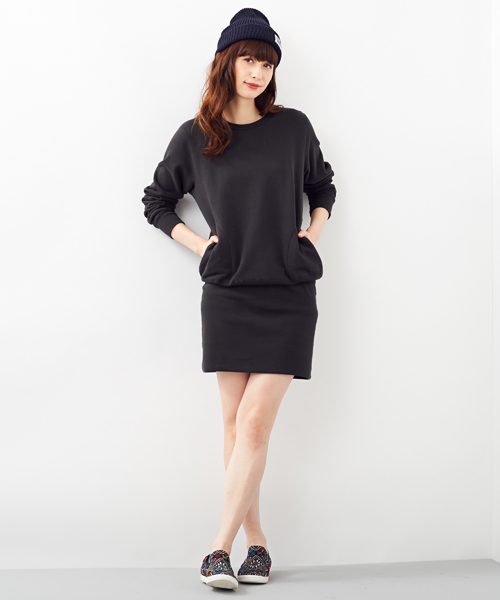 Another Edition（アナザーエディション）の「AE ｳﾗｹBACK NUMBER OP（ワンピース・レディース・ブラック/グレー/オリーブ・ﾌﾘ-）」の12枚目の写真