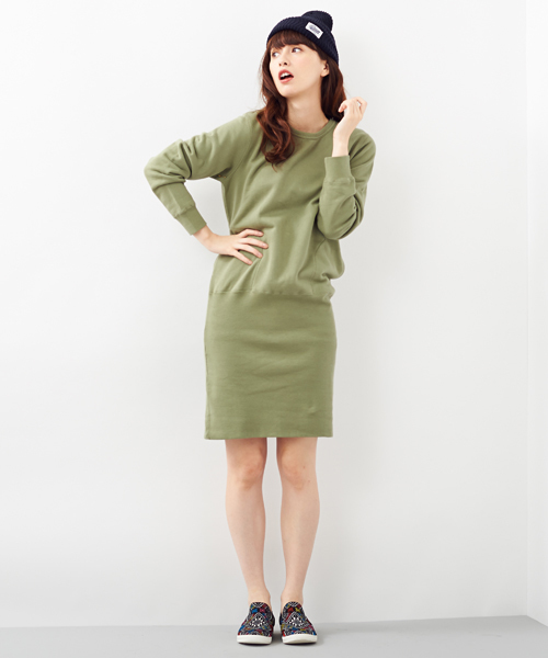 Another Edition（アナザーエディション）の「AE ｳﾗｹBACK NUMBER OP（ワンピース・レディース・ブラック/グレー/オリーブ・ﾌﾘ-）」の13枚目の写真