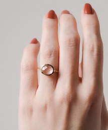 Natural stone ring