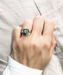 Natural stone ring