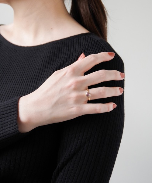 Newport（ニューポート）の「Natural stone ring（リング・レディース・ゴールド/ゴールド系その他/ゴールド系その他2/ゴールド系その他3/ゴールド系その他4/ゴールド系その他5・#13/#9/#11）」の4枚目の写真