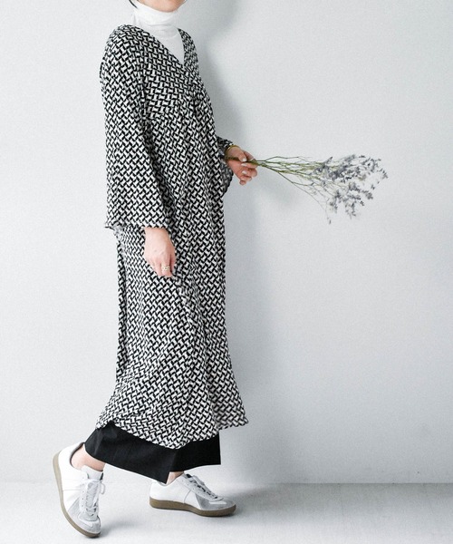 前後vネック幾何学柄ワンピース ワンピース Muure ミュール のファッション通販 Zozotown