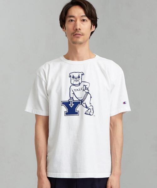 Champion（チャンピオン）の「[ チャンピオン ] SC Champion T1011 US カレッジ 半袖 Tシャツ（Tシャツ/カットソー・メンズ・ホワイト/ネイビー/その他1・SMALL/MEDIUM/LARGE）」の5枚目の写真