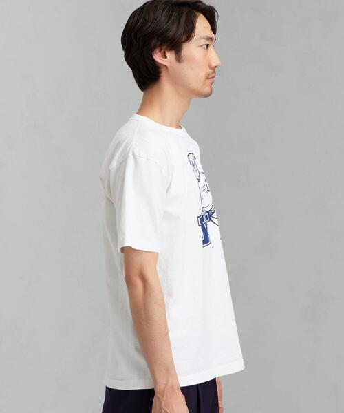 Champion（チャンピオン）の「[ チャンピオン ] SC Champion T1011 US カレッジ 半袖 Tシャツ（Tシャツ/カットソー・メンズ・ホワイト/ネイビー/その他1・SMALL/MEDIUM/LARGE）」の6枚目の写真