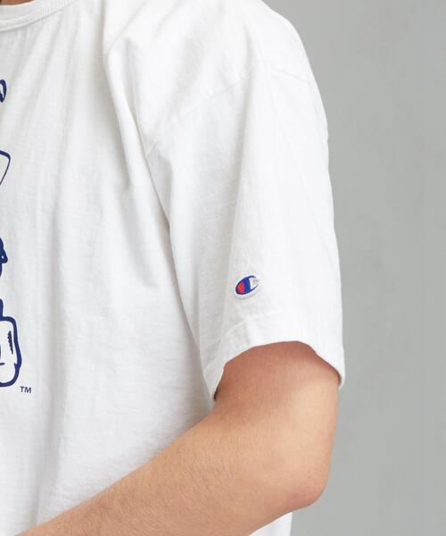 Champion（チャンピオン）の「[ チャンピオン ] SC Champion T1011 US カレッジ 半袖 Tシャツ（Tシャツ/カットソー・メンズ・ホワイト/ネイビー/その他1・SMALL/MEDIUM/LARGE）」の9枚目の写真