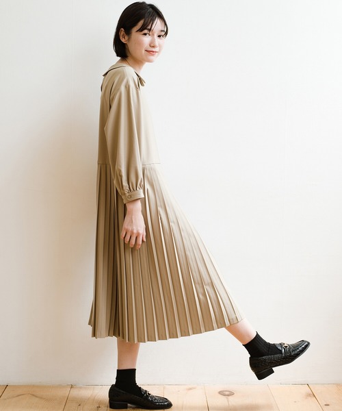 ⭐︎美品⭐︎プリーツワンピース haco!（ハコ）の「体形隠してかわいげ隠さず！きちんと見えする