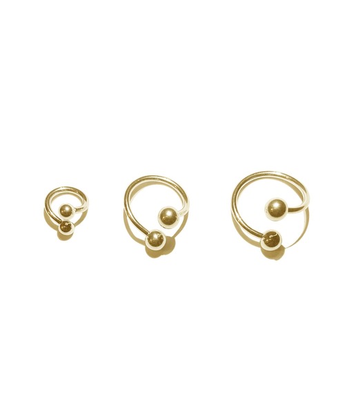 MORPH(モルフ)の「MORPH モルフ スパイラル ボディーピアス 16ゲージ 6mm~12mm(ピアス(片耳用)・メンズ・ゴールド・6/8/10/12)」の2枚目の写真