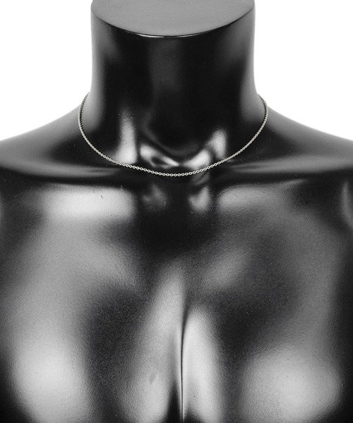 blackdia by 7JEWELRY(ブラックダイヤバイセブンジュエリー)の「blackdia by 7JEWELRY あずきチェーン(ネックレス・メンズ・シルバー・FREE)」の6枚目の写真