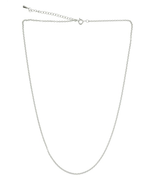 blackdia by 7JEWELRY(ブラックダイヤバイセブンジュエリー)の「blackdia by 7JEWELRY あずきチェーン(ネックレス・メンズ・シルバー・FREE)」の4枚目の写真