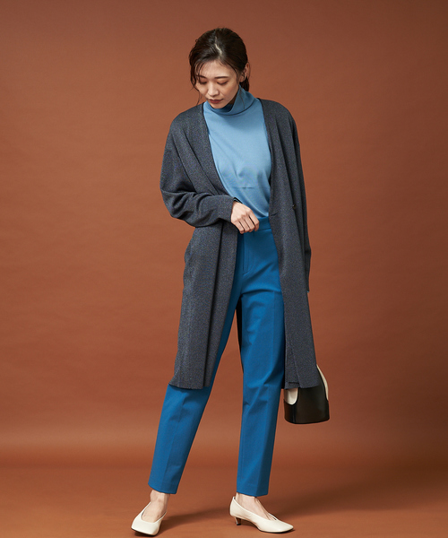 qualite（カリテ）の「ブライトコットンニットアウター（その他アウター・レディース・ライトグレー/ベージュ/ダークネイビー・フリー）」の17枚目の写真