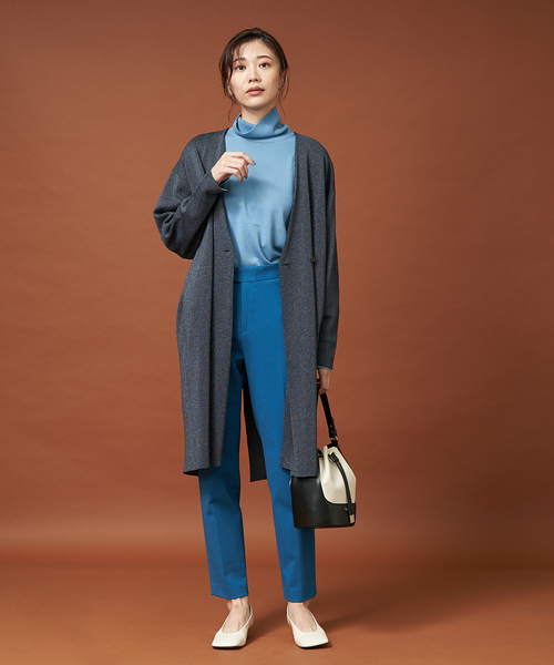 qualite（カリテ）の「ブライトコットンニットアウター（その他アウター・レディース・ライトグレー/ベージュ/ダークネイビー・フリー）」の18枚目の写真