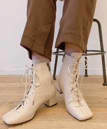 VANNIE U | VANNIE U レースアップスクエアブーツ(ブーツ)
