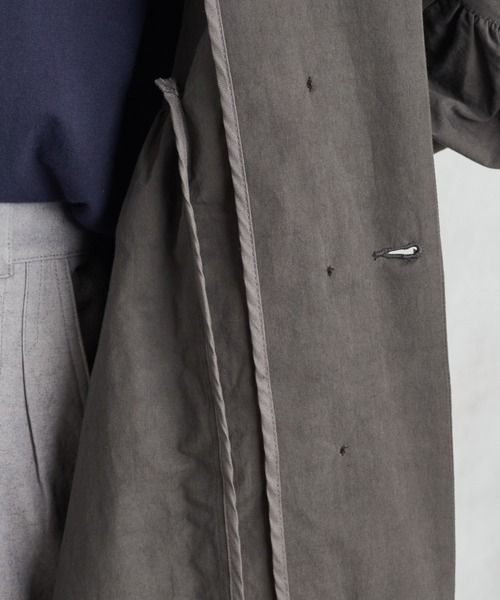 PUAL CE CIN（ピュアルセシン）の「【Ｄｕ　ｎｏｉｒ】ダブルギャザーコート（ワンピース・レディース・チャコールグレー/ベージュ・FREE）」の21枚目の写真