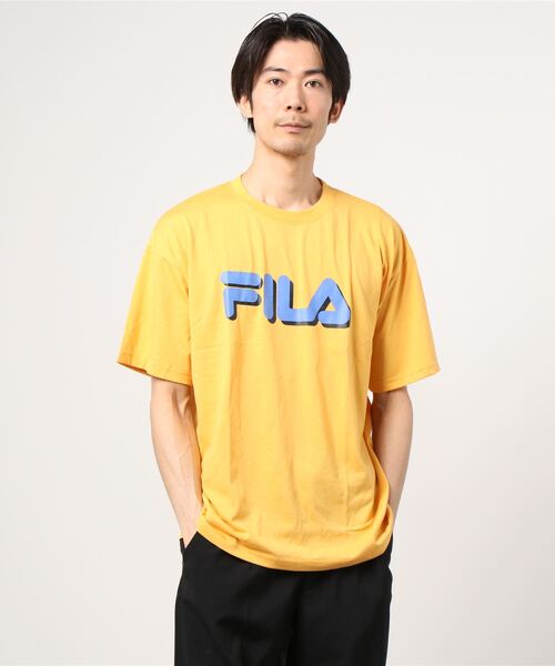 Fila フィラ ロゴグラフィックプリント半袖tシャツ カットソー Tシャツ カットソー Fila フィラ のファッション通販 Zozotown