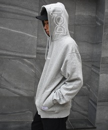 DOUBLE STEAL（ダブルスティール）の「Thin Line LOGO Hood　裏起毛パーカー（パーカー）」