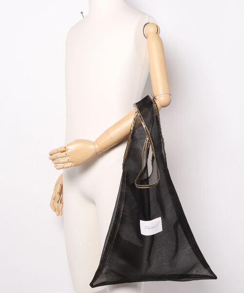 PERSON'S（パーソンズ）の「【PERSON'S】Pyping marchebag/パイピング マルシェバッグ/トートバッグ（トートバッグ・レディース・グレー/ブラック/ホワイト・FREE）」の7枚目の写真