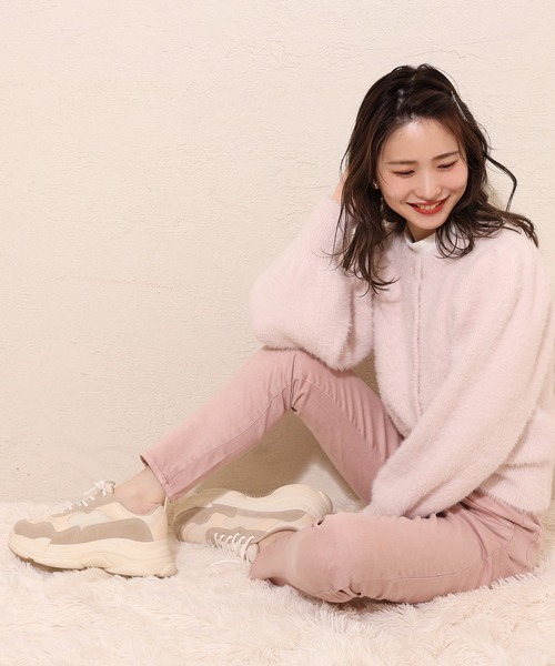 one after another NICE CLAUP（ワンアフターアナザーナイスクラップ）の「厚底スニーカー（スニーカー・レディース・ベージュ/オフホワイト・LL/S/M/L）」の10枚目の写真