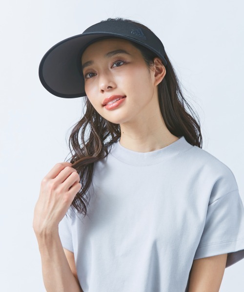 adidas（アディダス）の「【adidas】MAETATE CLIPVISOR / 【アディダス】マエタテ　UVカットクリップバイザー　オーバーライド（サンバイザー・レディース・ネイビー/ブラック・FREE）」の3枚目の写真