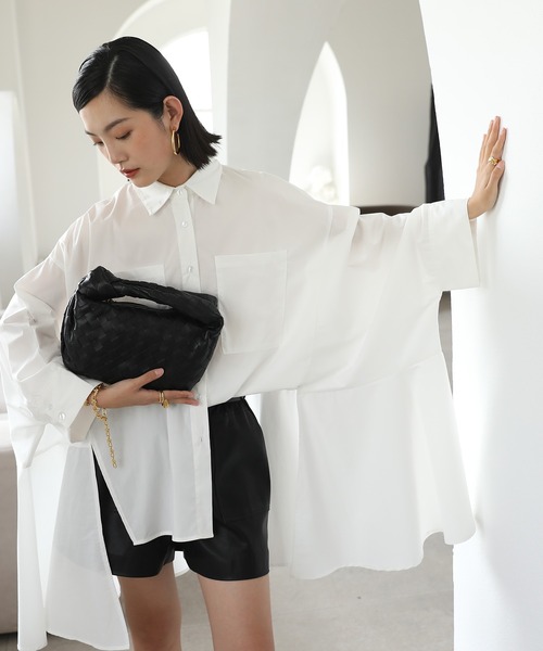chuclla(チュクラ)の「【chuclla】【2021/SS】Gather leather short pants sb-4 chw1449(その他パンツ・レディース・ブラック・S/M)」の4枚目の写真