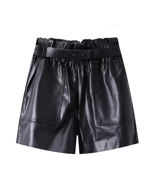 chuclla(チュクラ)の「【chuclla】【2021/SS】Gather leather short pants sb-4 chw1449(その他パンツ・レディース・ブラック・S/M)」の15枚目の写真