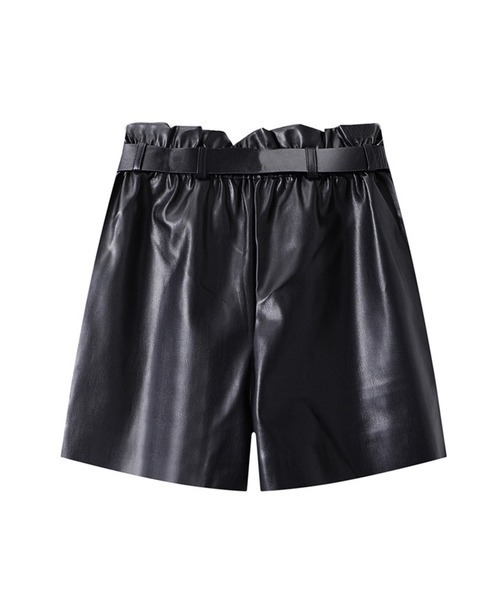chuclla(チュクラ)の「【chuclla】【2021/SS】Gather leather short pants sb-4 chw1449(その他パンツ・レディース・ブラック・S/M)」の16枚目の写真