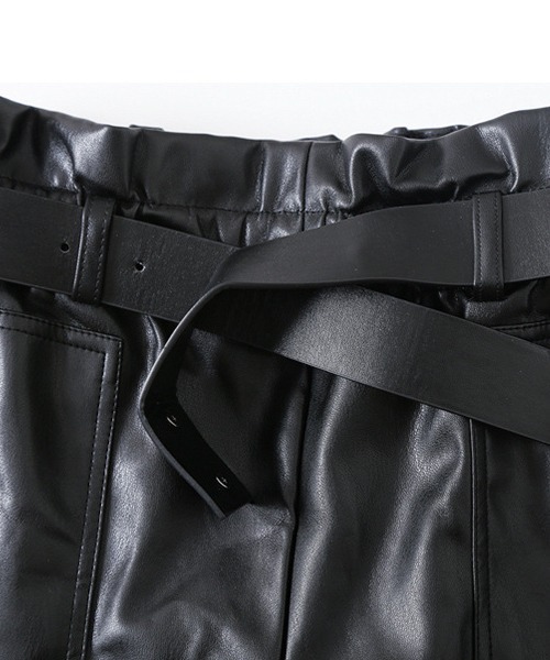 chuclla(チュクラ)の「【chuclla】【2021/SS】Gather leather short pants sb-4 chw1449(その他パンツ・レディース・ブラック・S/M)」の17枚目の写真