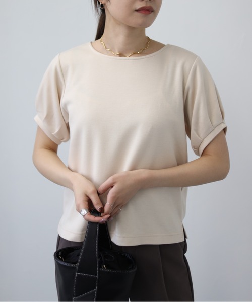 deux amour（ドゥーザムール）の「後ろレースアップトップス（Tシャツ/カットソー・レディース・ホワイト/ベージュ・MEDIUM）」の14枚目の写真