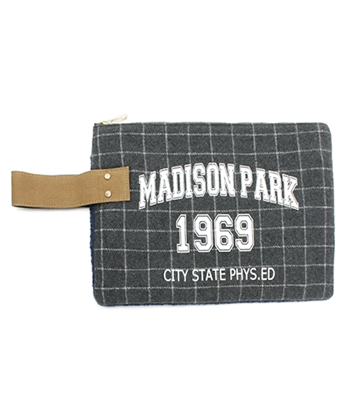 CIAOPANIC（チャオパニック）の「【Ciaopanic】チェックプリントクラッチ（クラッチバッグ・レディース・グレー/ネイビー/グリーン・0）」の2枚目の写真