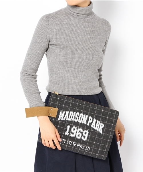 CIAOPANIC（チャオパニック）の「【Ciaopanic】チェックプリントクラッチ（クラッチバッグ・レディース・グレー/ネイビー/グリーン・0）」の11枚目の写真