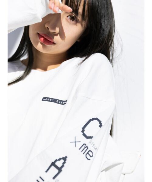 Honey Salon（ハニーサロン）の「CARD×ME ロンT（Tシャツ/カットソー・レディース・ブラック/ホワイト・FREE）」の21枚目の写真