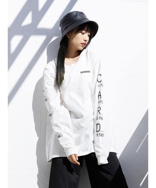 Honey Salon（ハニーサロン）の「CARD×ME ロンT（Tシャツ/カットソー・レディース・ブラック/ホワイト・FREE）」の22枚目の写真