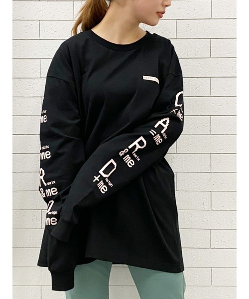 Honey Salon（ハニーサロン）の「CARD×ME ロンT（Tシャツ/カットソー・レディース・ブラック/ホワイト・FREE）」の2枚目の写真