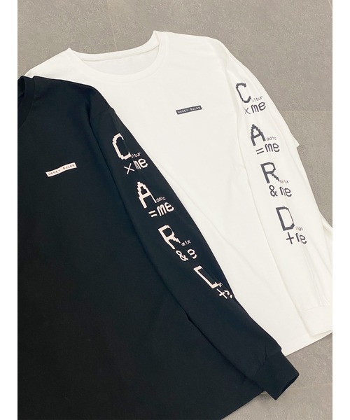 Honey Salon（ハニーサロン）の「CARD×ME ロンT（Tシャツ/カットソー・レディース・ブラック/ホワイト・FREE）」の5枚目の写真
